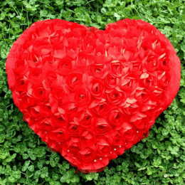Rose Love Pillow (Color: Red)