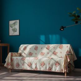 Floral sofa towel simple sofa full cover (Color: Flower)
