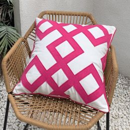 Embroidery double-faced ni embroidery hand-made retro sofa pillow (Color: 7style)