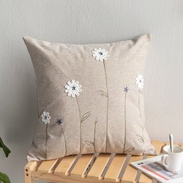 Embroidery double-faced ni embroidery hand-made retro sofa pillow (Color: 3style)