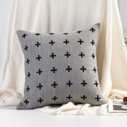 Embroidery double-faced ni embroidery hand-made retro sofa pillow (Color: 14style)