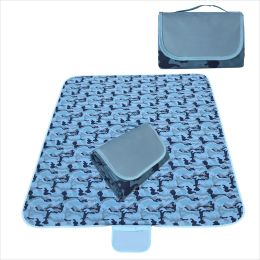 Waterproof and moistureproof picnic mat (Color: Blue camouflage)