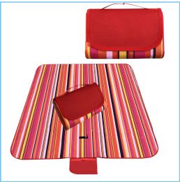 Waterproof and moistureproof picnic mat (Color: Red stripes)