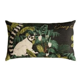 Madagascar, Jungle Animal Cushion Cover in Lush Green (Color: I)
