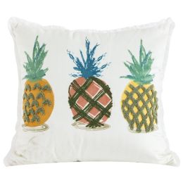 Velvet Embroidered Throw Pillow Printed Cushion Cover (Color: G)