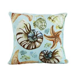 Velvet Embroidered Throw Pillow Printed Cushion Cover (Color: A)