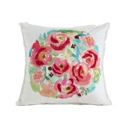 Velvet Embroidered Throw Pillow Printed Cushion Cover (Color: F)