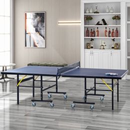 Advantage thicker version can be moved and folded Competition-Ready Indoor & Outdoor Table Tennis Table (Panel thickness: 15mm)