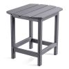 Outdoor Side Table,Weather Resistant Coffee End Table for Patio,Easy to Assemble