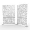6.5 ft. H x 4 ft. W Laser Cut Metal Privacy Screen, 24"*48"*3 panels