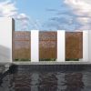 6.5 ft. H x 4 ft. W Outdoor Laser Cut Metal Privacy Screen, 24"*48"*3 panels