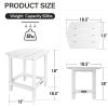 Outdoor Side Table,Weather Resistant Coffee End Table for Patio,Easy to Assemble