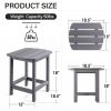 Outdoor Side Table,Weather Resistant Coffee End Table for Patio,Easy to Assemble