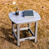 Outdoor Side Table,Weather Resistant Coffee End Table for Patio,Easy to Assemble