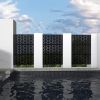 6.5 ft. H x 4 ft. WPatio Laser Cut Metal Privacy Screen, 24"*48"*3 panels