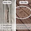 Interlocking Patio Flooring Deck Tiles, 6 Pcs Deck and Patio Flooring Wood-Plastic Material Tile