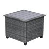 8 Piece Rattan Sectional Seating Group with Cushions, Patio Furniture Sets, Outdoor Wicker Sectional