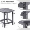 Outdoor Side Table,Weather Resistant Coffee End Table for Patio,Easy to Assemble