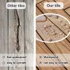 Interlocking Patio Flooring Deck Tiles, 6 Pcs Deck and Patio Flooring Wood-Plastic Material Tile