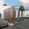 6.5 ft. H x 4 ft. W Laser Cut Metal Privacy Screen, 24"*48"*3 panels