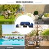 6 Pieces Outdoor Patio Rattan Furniture Set