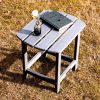 Outdoor Side Table,Weather Resistant Coffee End Table for Patio,Easy to Assemble