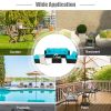 6 Pieces Outdoor Patio Rattan Furniture Set