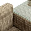 Outdoor Patio Furniture Set, 5-Piece Wicker Rattan Sectional Sofa Set