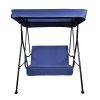 2-Seat Outdoor Patio Porch Swing Chair, Porch Lawn Swing With Removable Cushion