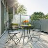 Patio Pool And Garden Lawn Mosaic Floral Pattern Bistro Round Table