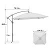 8.7FT Outdoor Adjustable  Hanging Patio Umbrella-small