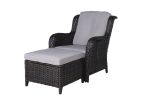 5 PCS Wicker Patio Conversation Seating Set with Cushions