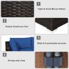 6 Pieces Outdoor Patio Rattan Furniture Set