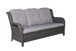 5 PCS Wicker Patio Conversation Seating Set with Cushions