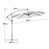 9.8FT Outdoor Adjustable  Hanging Patio Umbrella-big